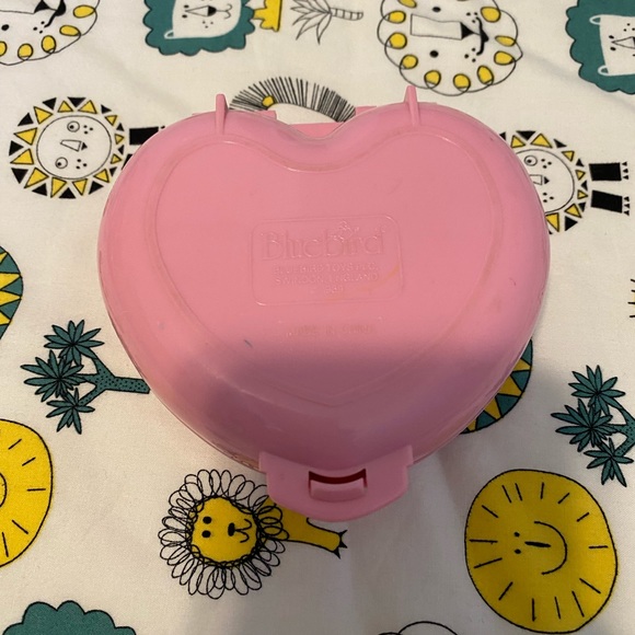 VINTAGE 1989 POLLY POCKET BLUEBIRD COUNTRY COTTAGE PINK HEART COMPACT PLAYSET - Picture 3 of 3